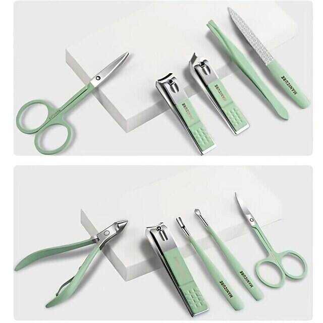 22pcs Professional Nail Clippers Pedicure Kit Stainless Steel Toenails Nail Files Ear Spoon, Grooming Kit For Travel