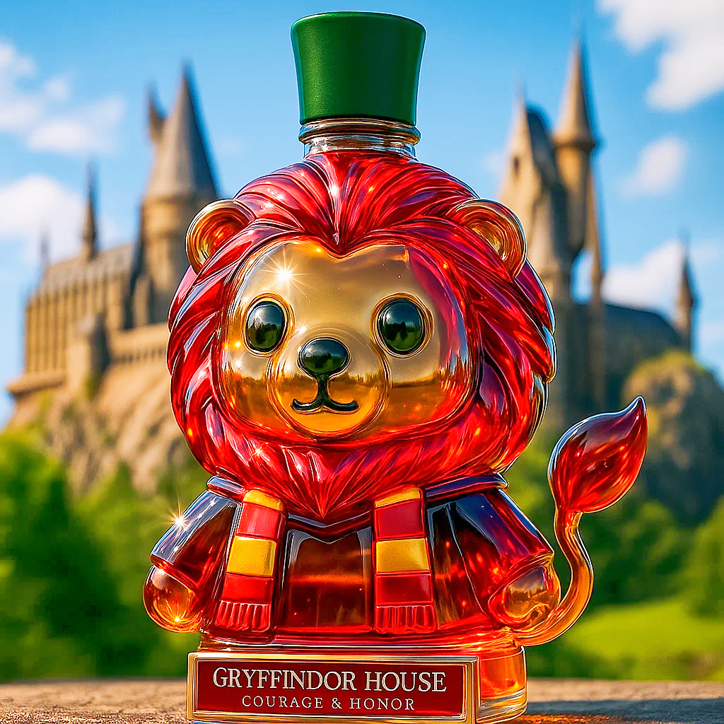 Hogwarts Gryffindor Lion Whiskey Bottle