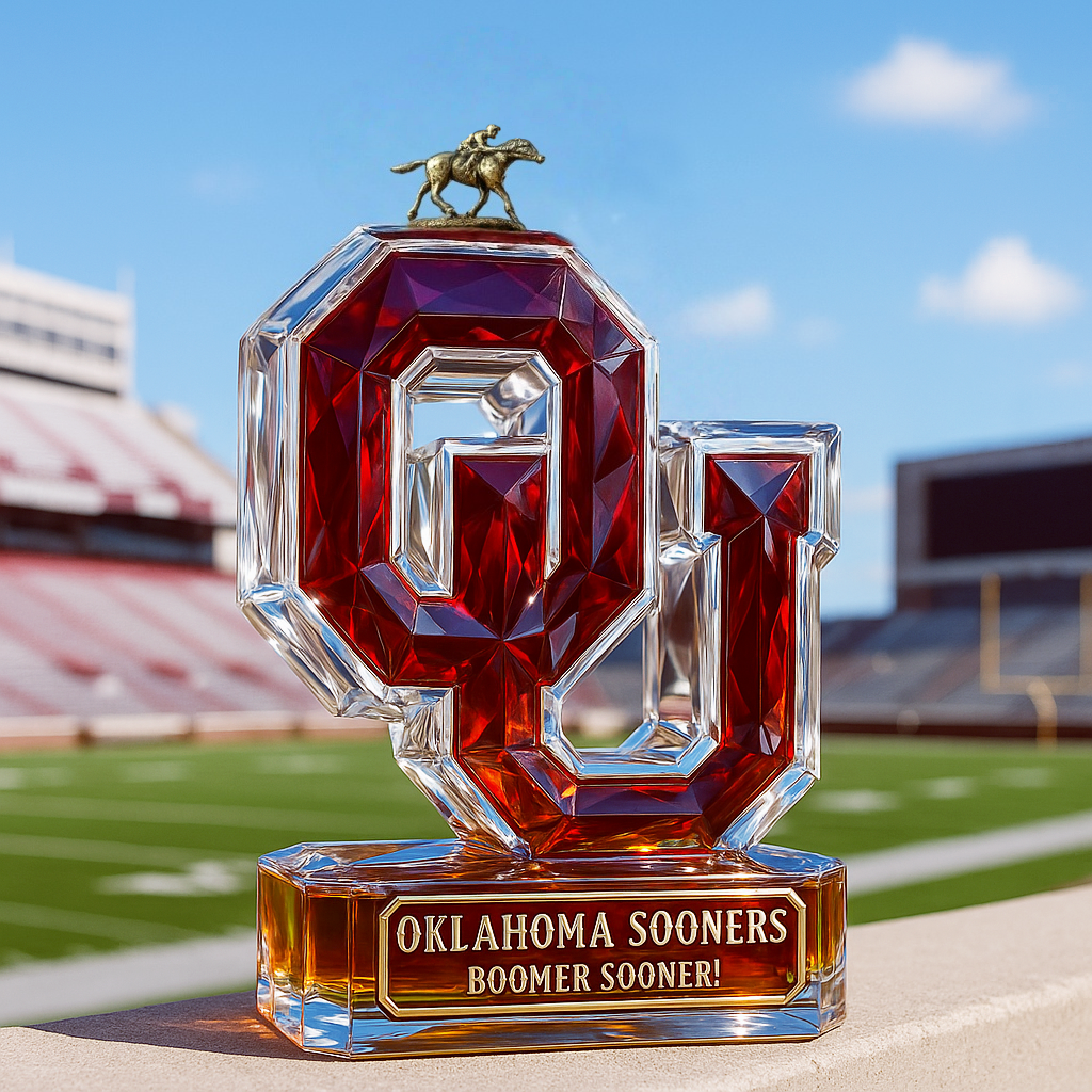 University of Oklahoma Sooners Whiskey Bottle