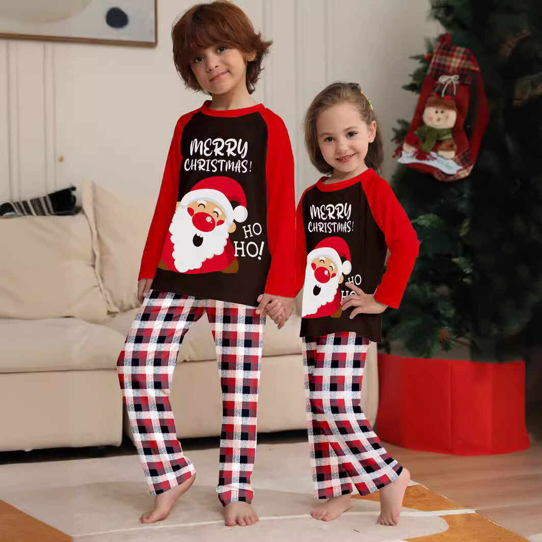 Family Matching Santa Cute Printed Pajama Set