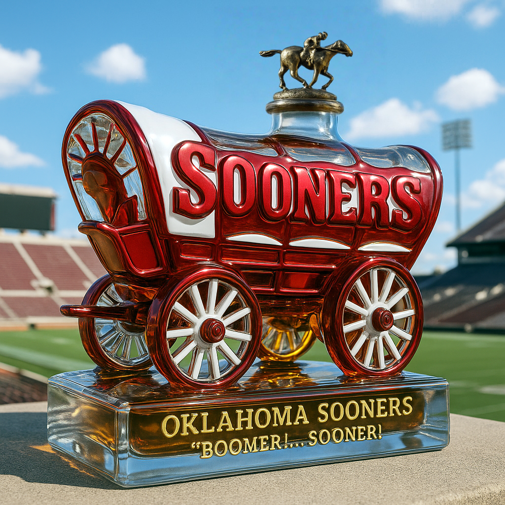 Oklahoma Sooners Limited-Edition Whiskey Bottle