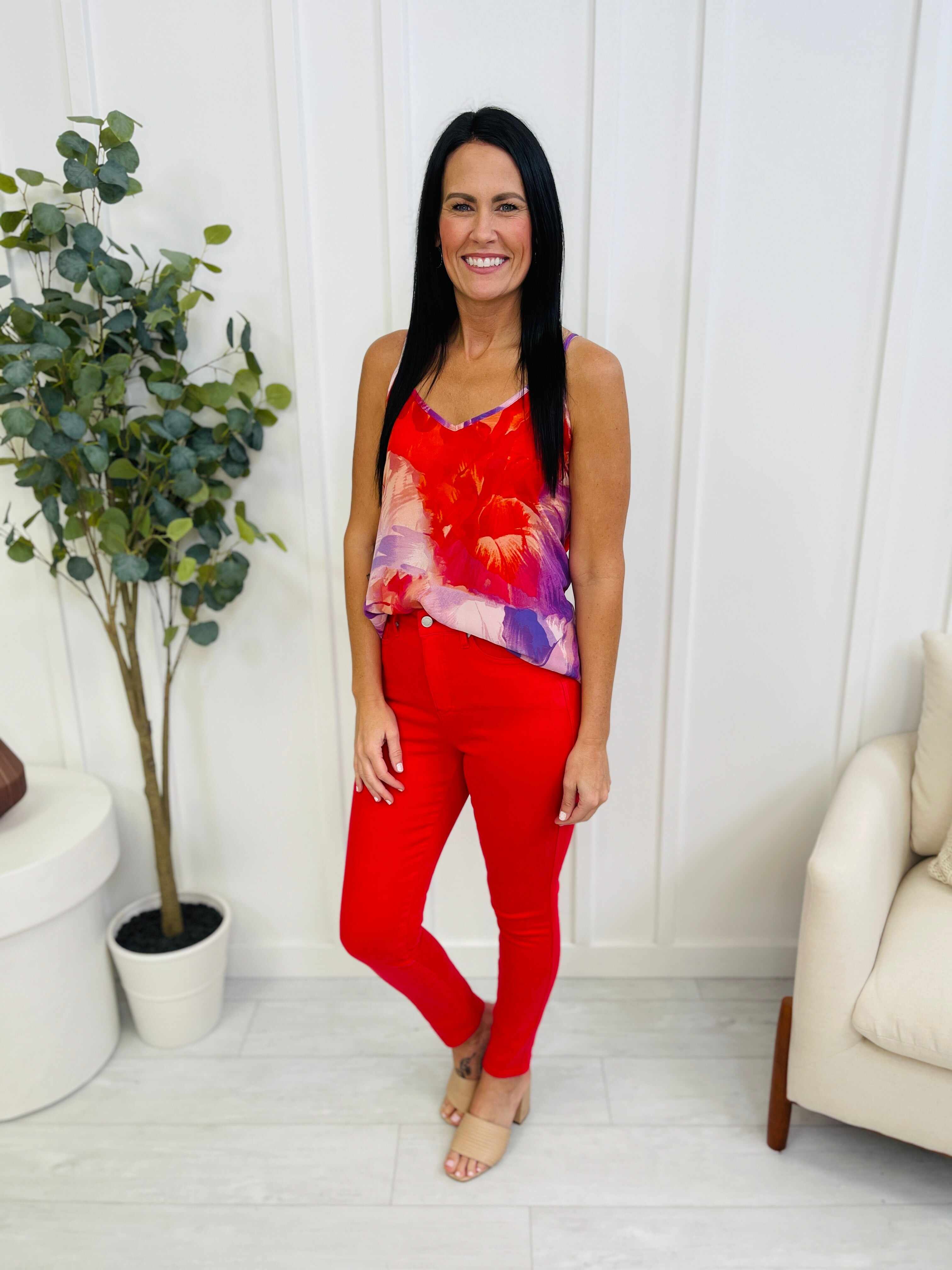 REG/CURVY Red Hot Tummy Control Skinny Jeans