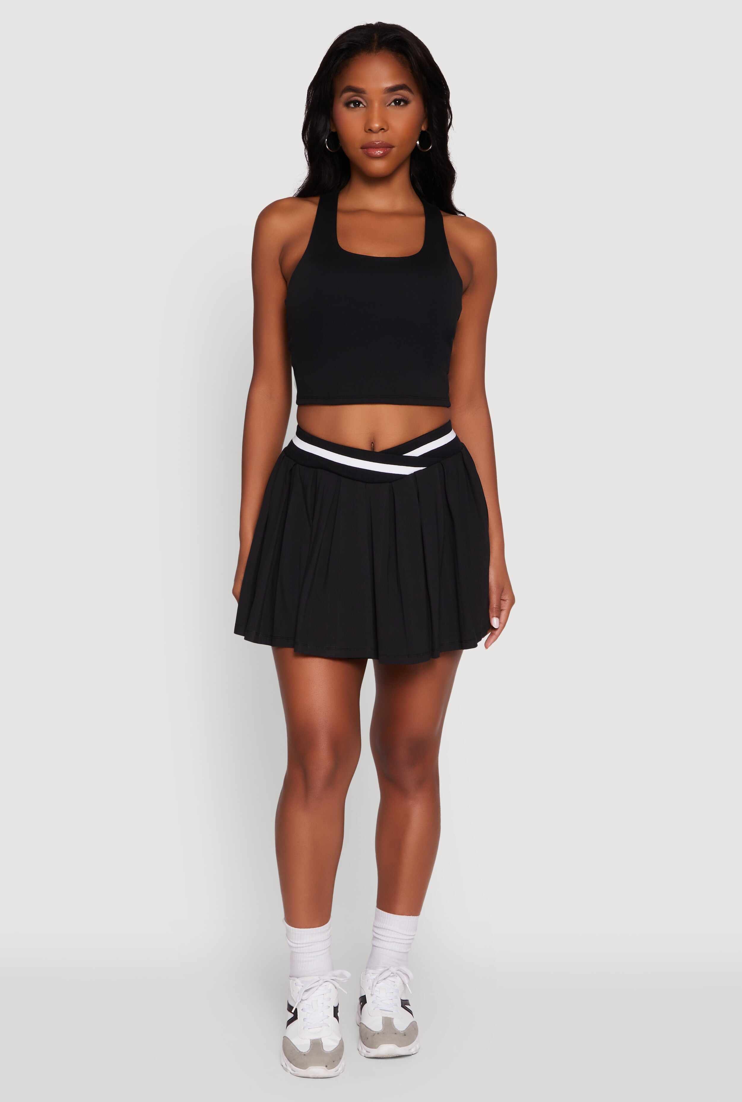 Racerback Scoop Neck Crop Top