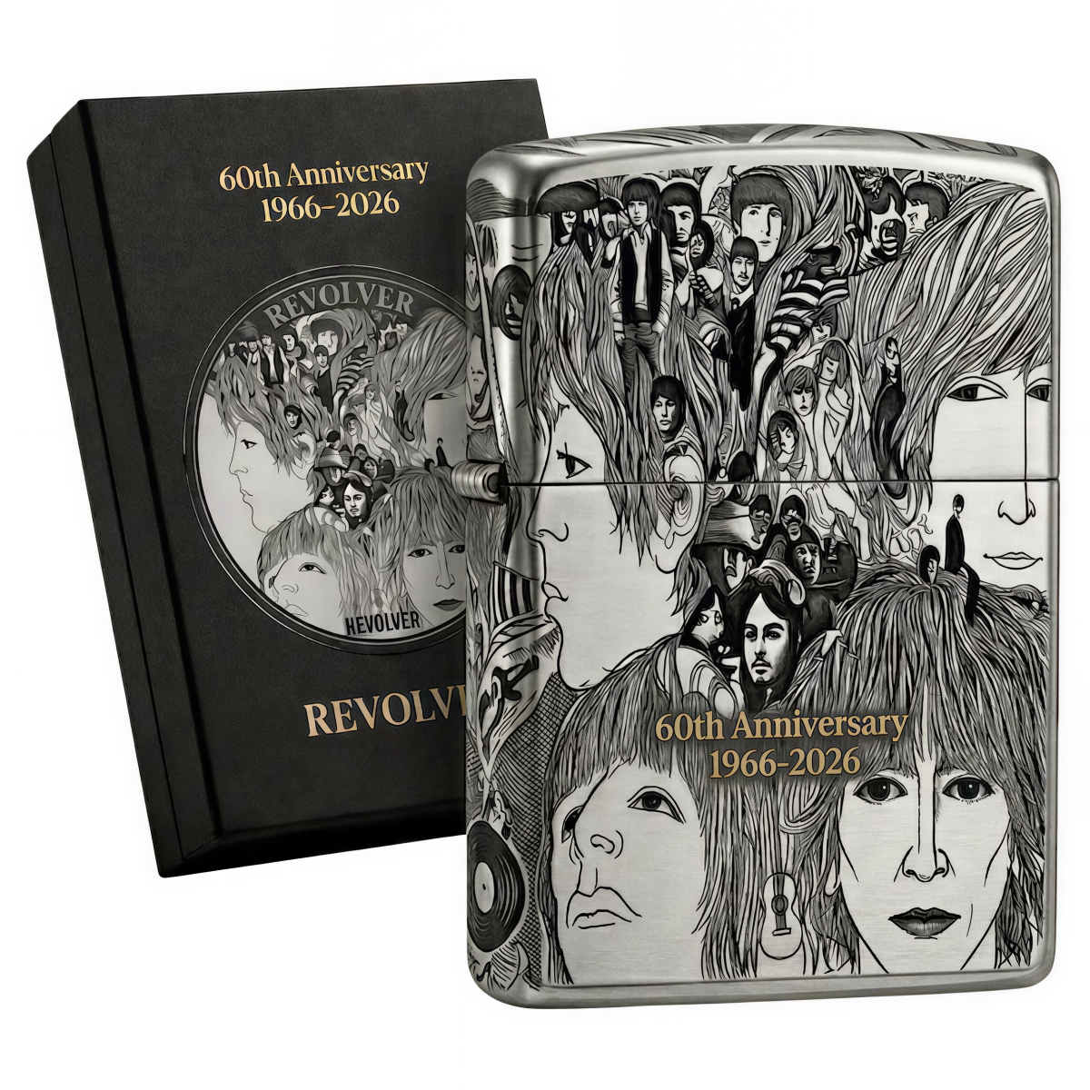 The Beatles' “Revolver” Album 60th Anniversary Edition Zippo Lighter