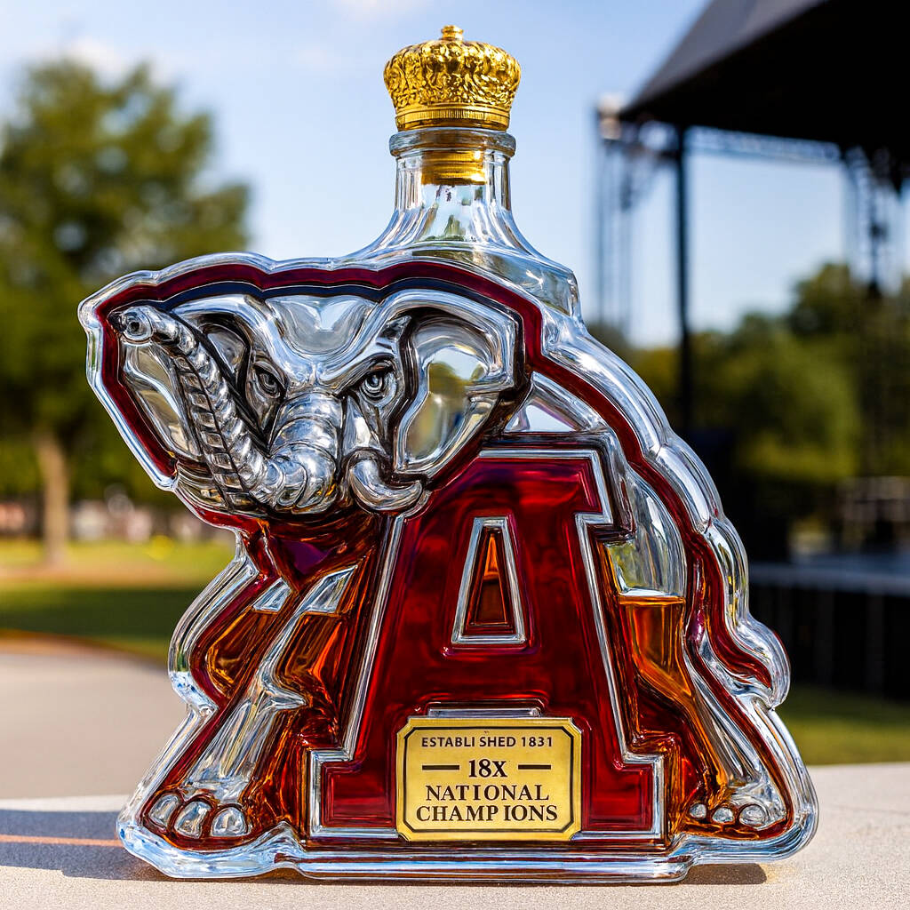 University of Alabama Championship Commemorative Whiskey Bottle