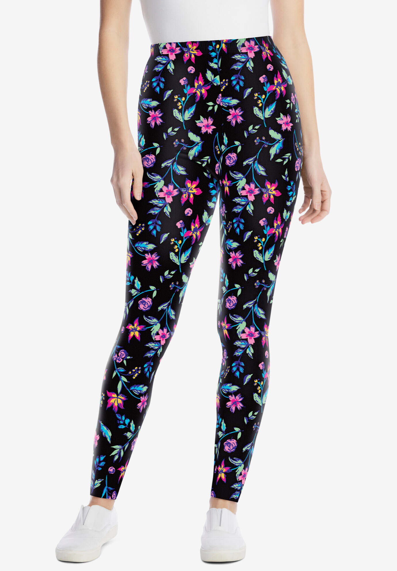Stretch Cotton Printed Legging