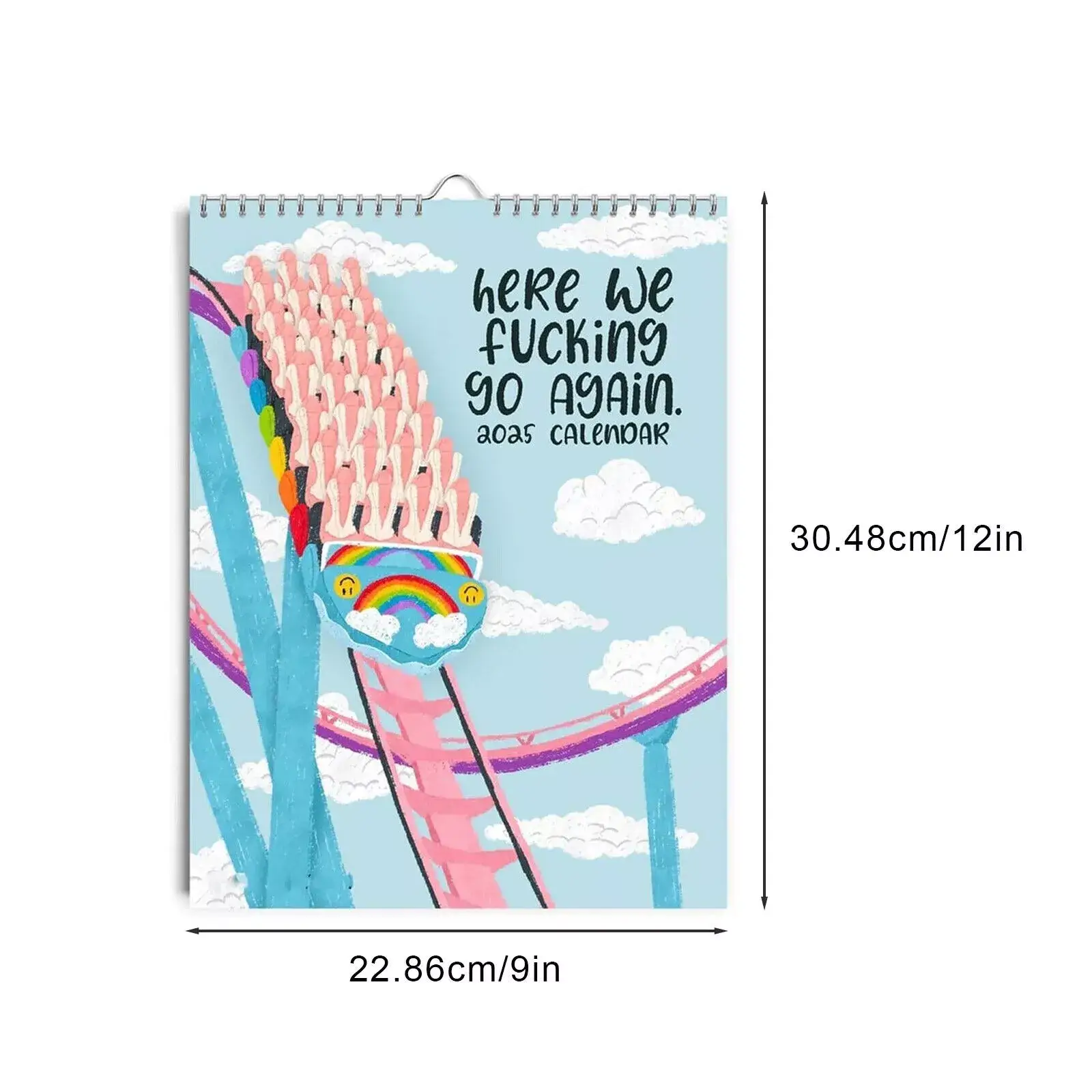 Here We Go Again 2025 Calendar-Gag Gifts for Friends