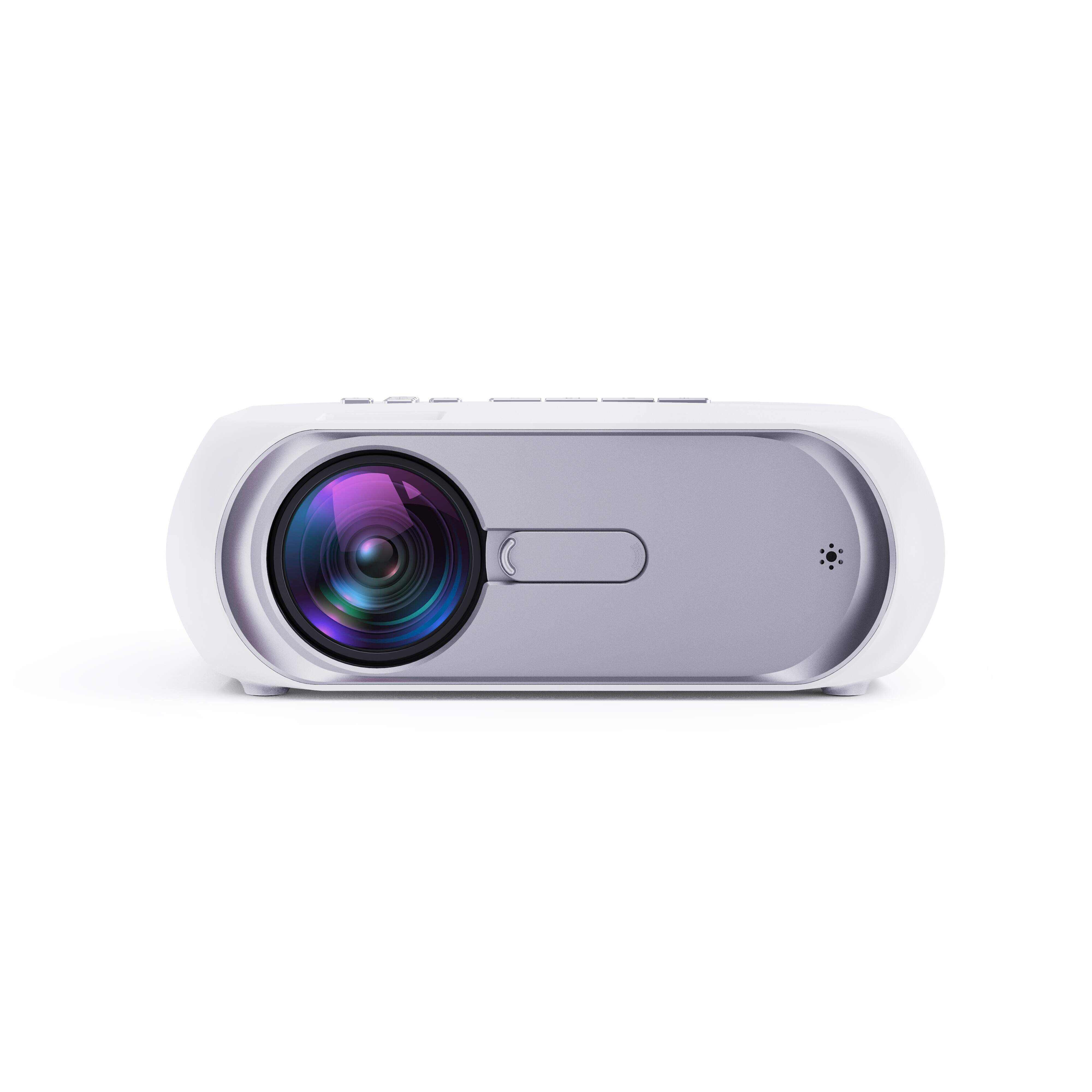 1pc Ultra Clear Large Screen Projectors 2025 Upgrade 4K Video Projectors, 50000 Hour Multimedia Home Theater Movie Projectors, Compatible With Full HD 1080P HDMI, VGA, USB, AV, Laptops, Smartphones