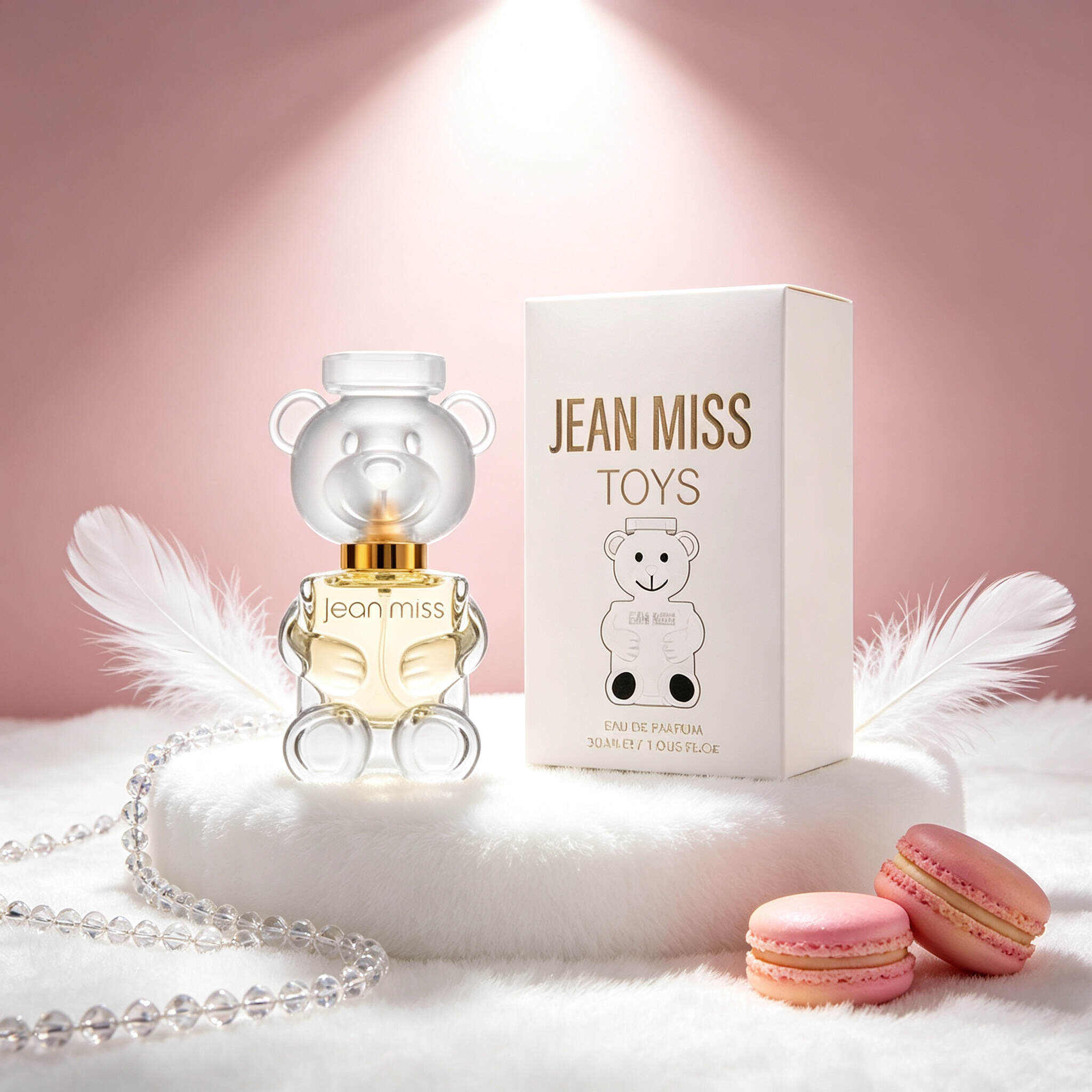 TOYS Teddy Bear Women Eau de Parfum 30ml, Cute Clear 3D Bear Shaped Bottle