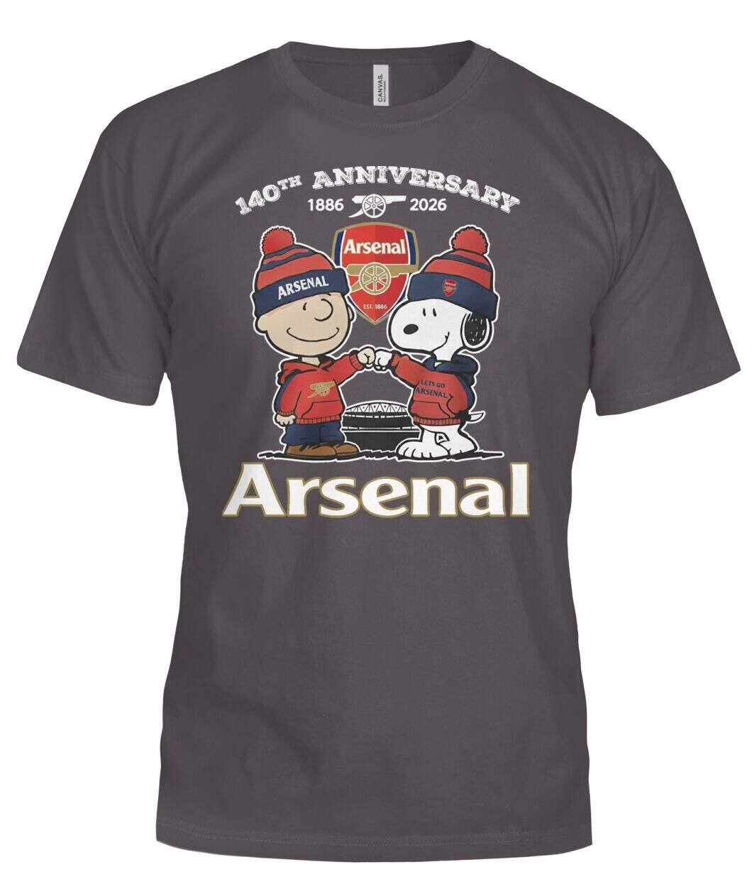 Arsenal 140th Anniversary Collection - Snoopy x Arsenal Limited Edition Commemorative Shirt