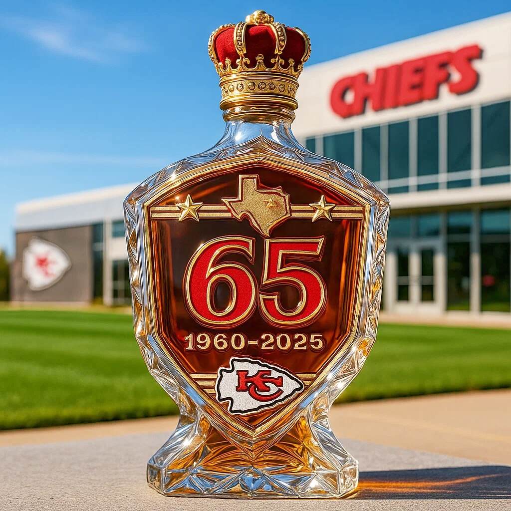 Kansas City Chiefs 65 Anniversary Edition Whisky Bottle