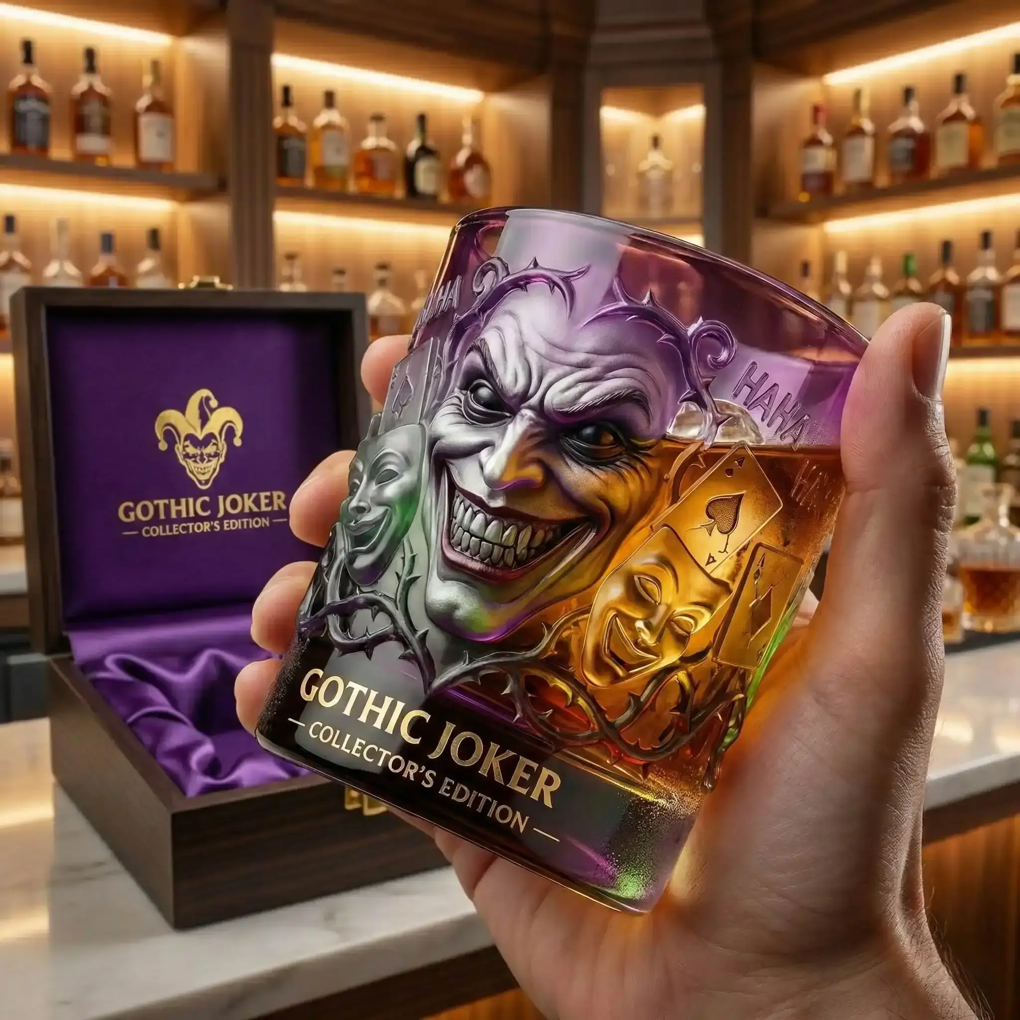 🃏 Gothic Joker Collector’s Edition Whiskey Glass