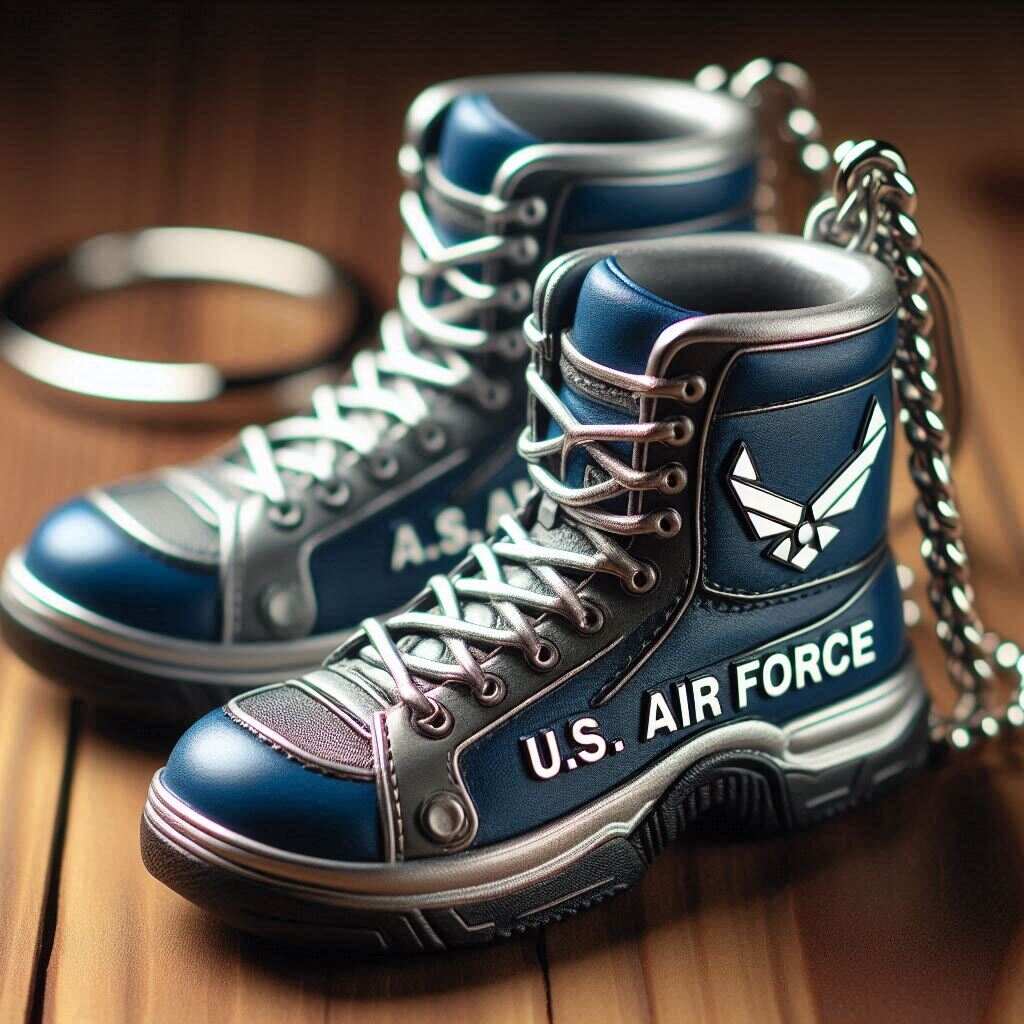 Veterans Tribute U.S. Military Boots Keychain