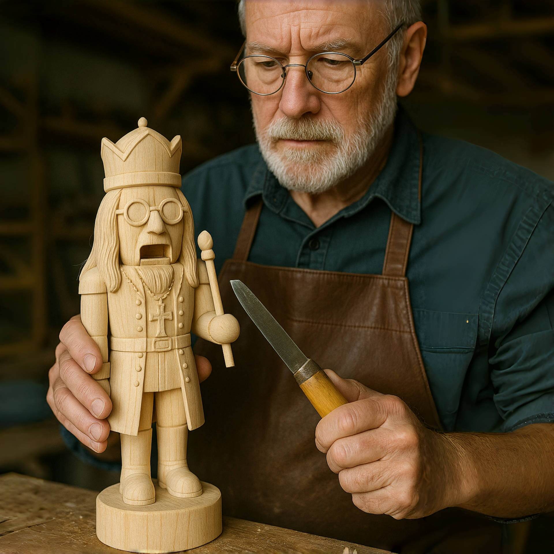 Handmade-Ozzy Osbourne Nutcracker