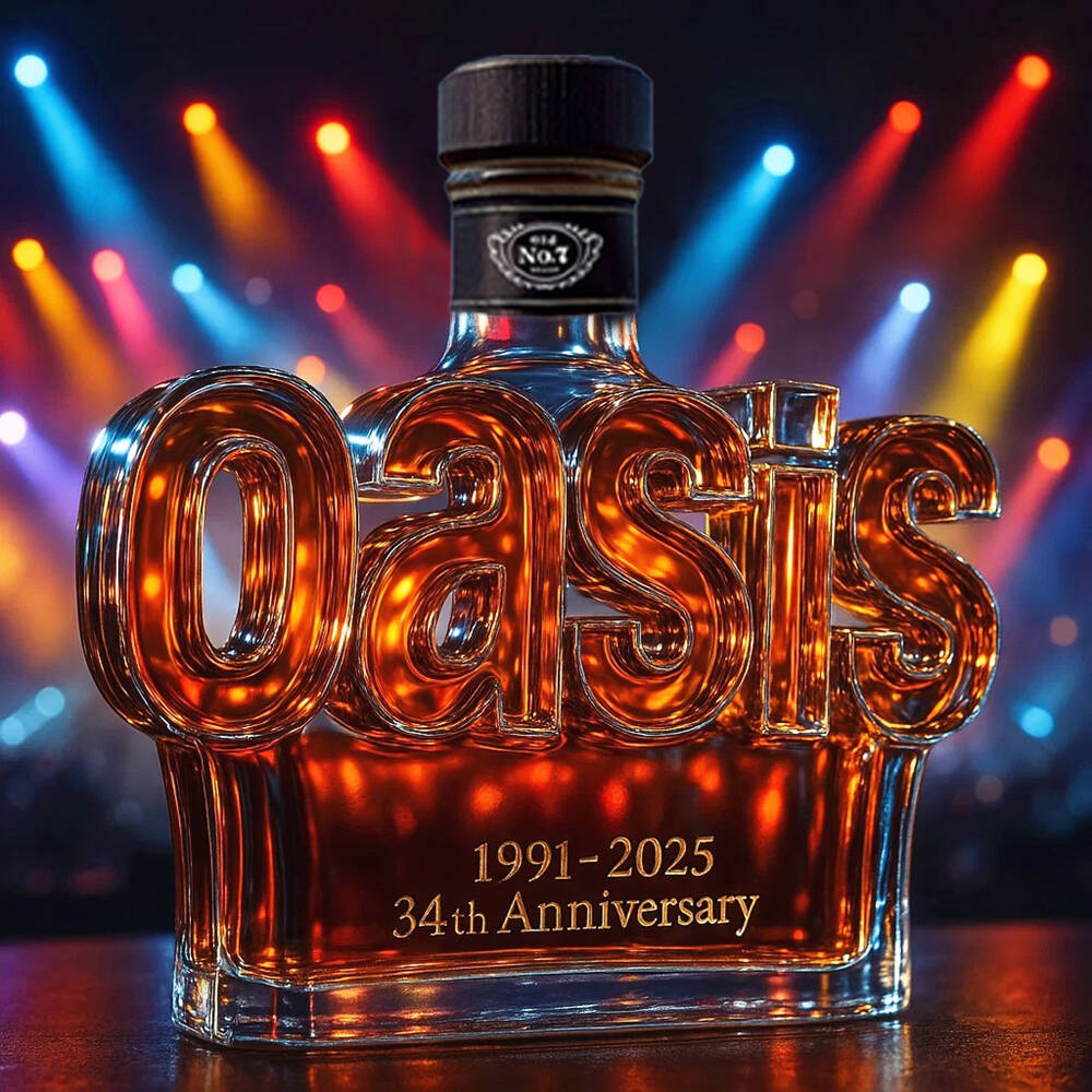 Oasis band Collector's Edition Whisky Bottle