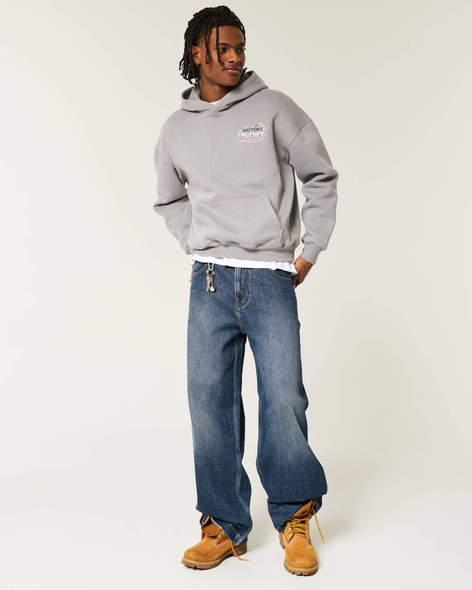 Medium Wash Super Baggy Jeans
