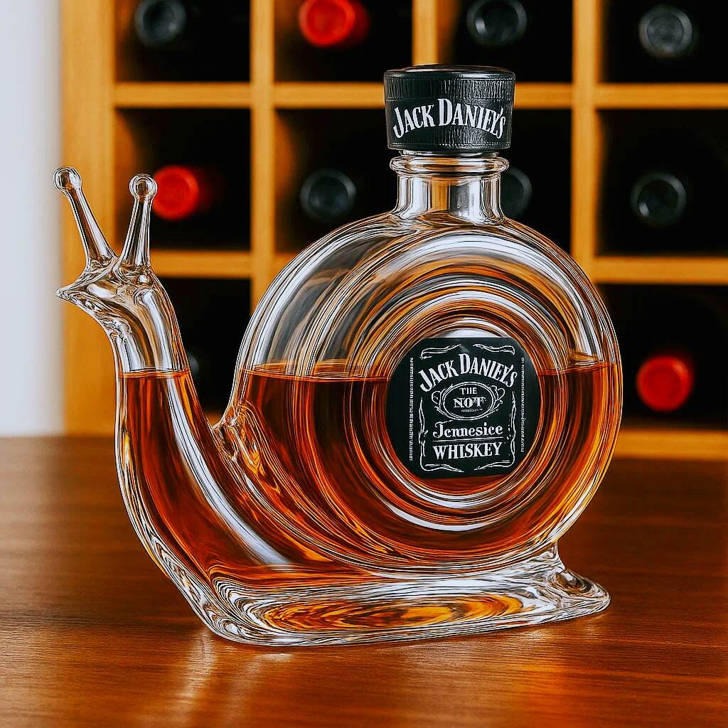 Snail Whiskey Bottle