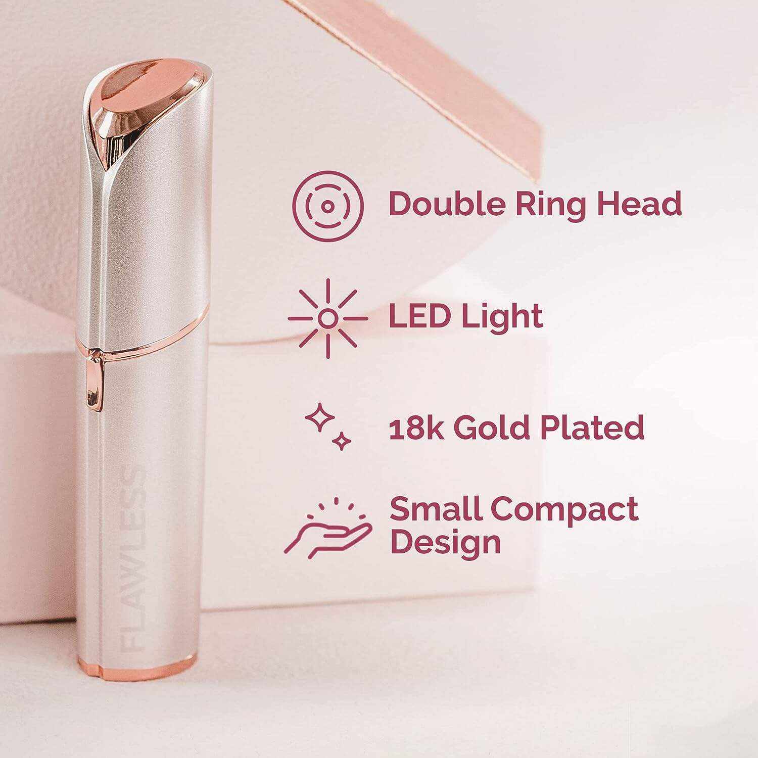 Finishing Touch Flawless Legs, Leg Hair Remover for Women, Electric Razor for Women with LED Light for Instant and Painless Leg Hair Removal