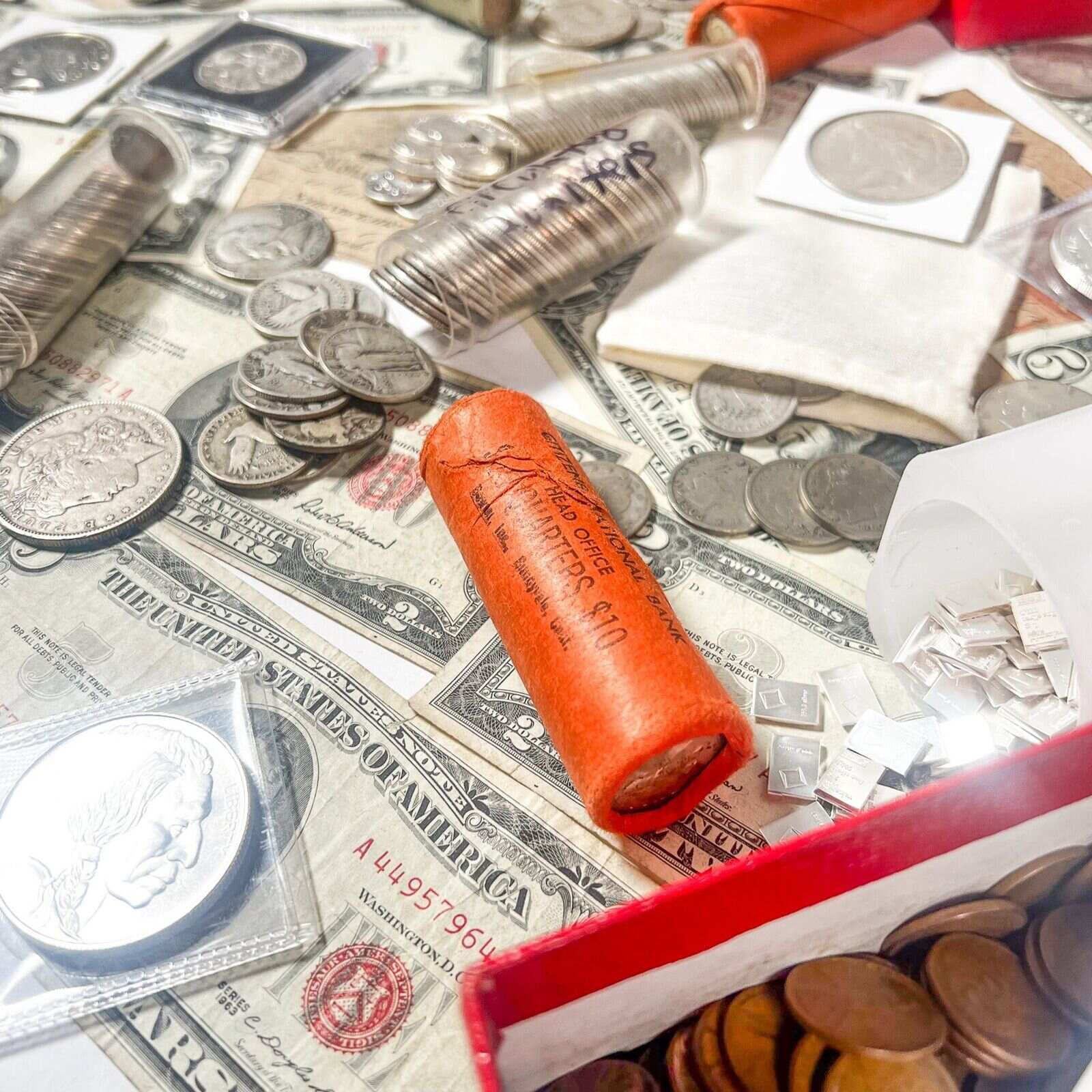 Old Us Coins Mixed Lots Silver Uncirculated Vintage Money Set