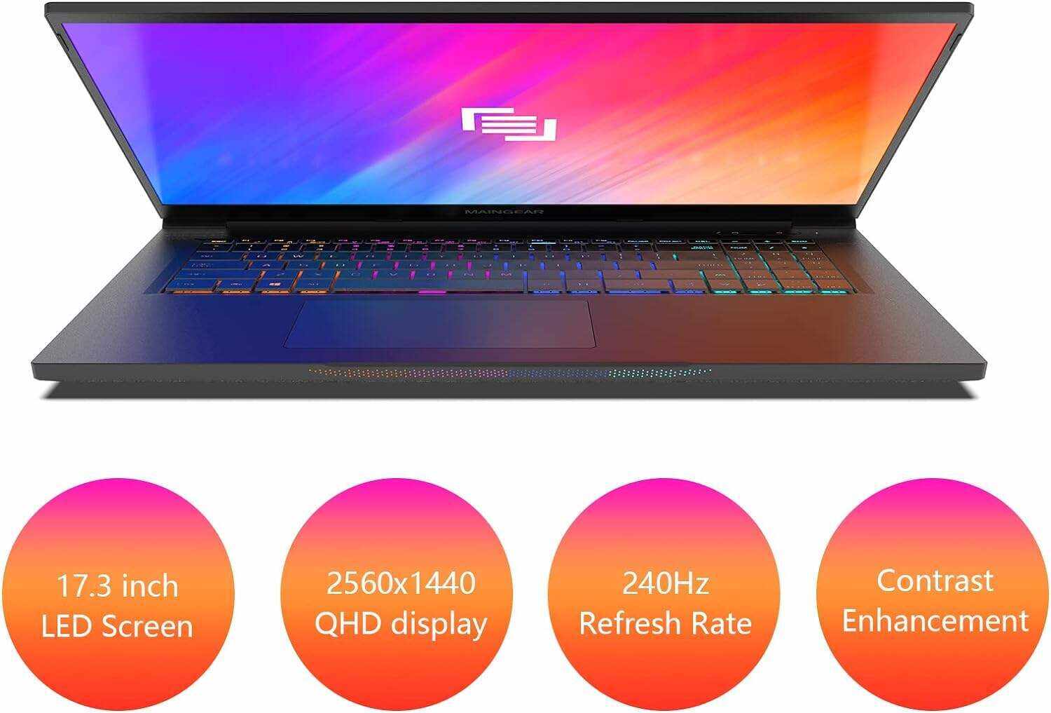 MAINGEAR Vector Pro 2 (2022) 17.3 inch RTX 3080 Ti Gaming Laptop, Intel Core i9-12900H Processor, NVIDIA GeForce RTX 3080 Ti 16GB GPU, 17.3 inch 240Hz QHD Display 64GB DDR5 RAM 2TB NVMe SSD Win 11 Pro