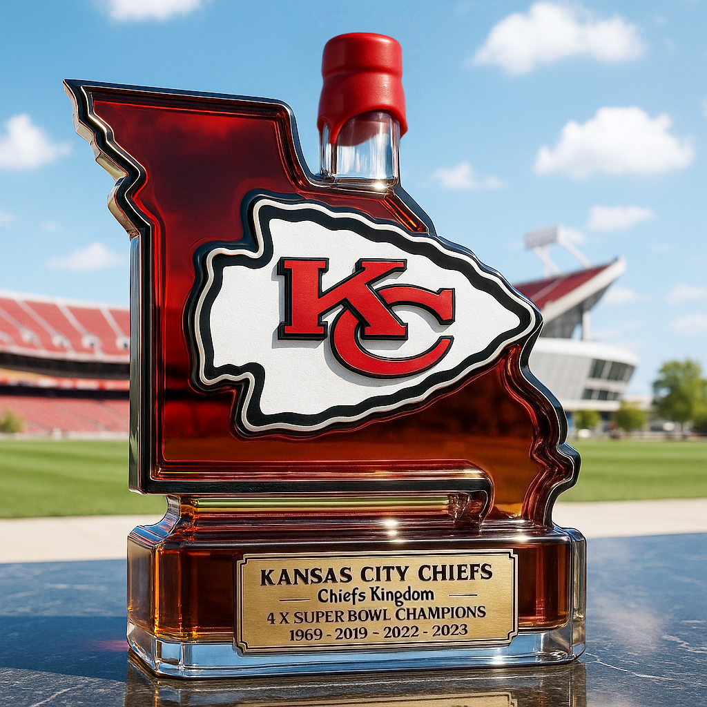 Kansas City Chiefs Limited Edition Whiskey Bottle