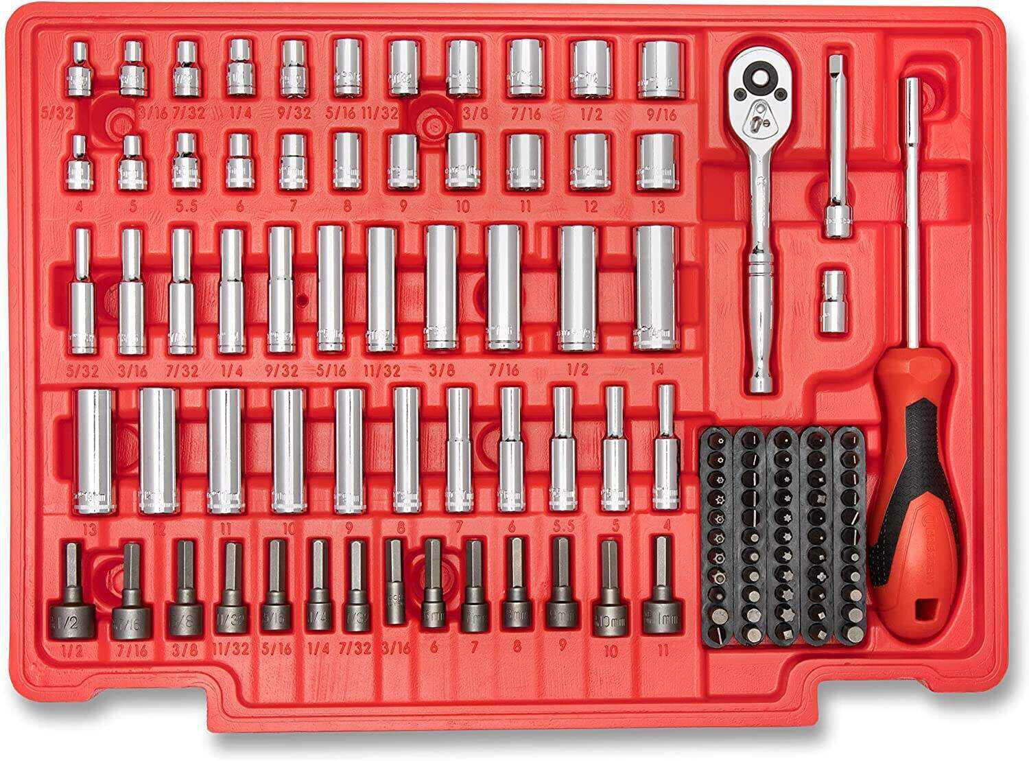 180 Pc. Professional Tool Set in Tool Storage Case - CTK180