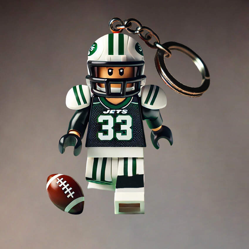 Football Team Building Set Kit Keychain