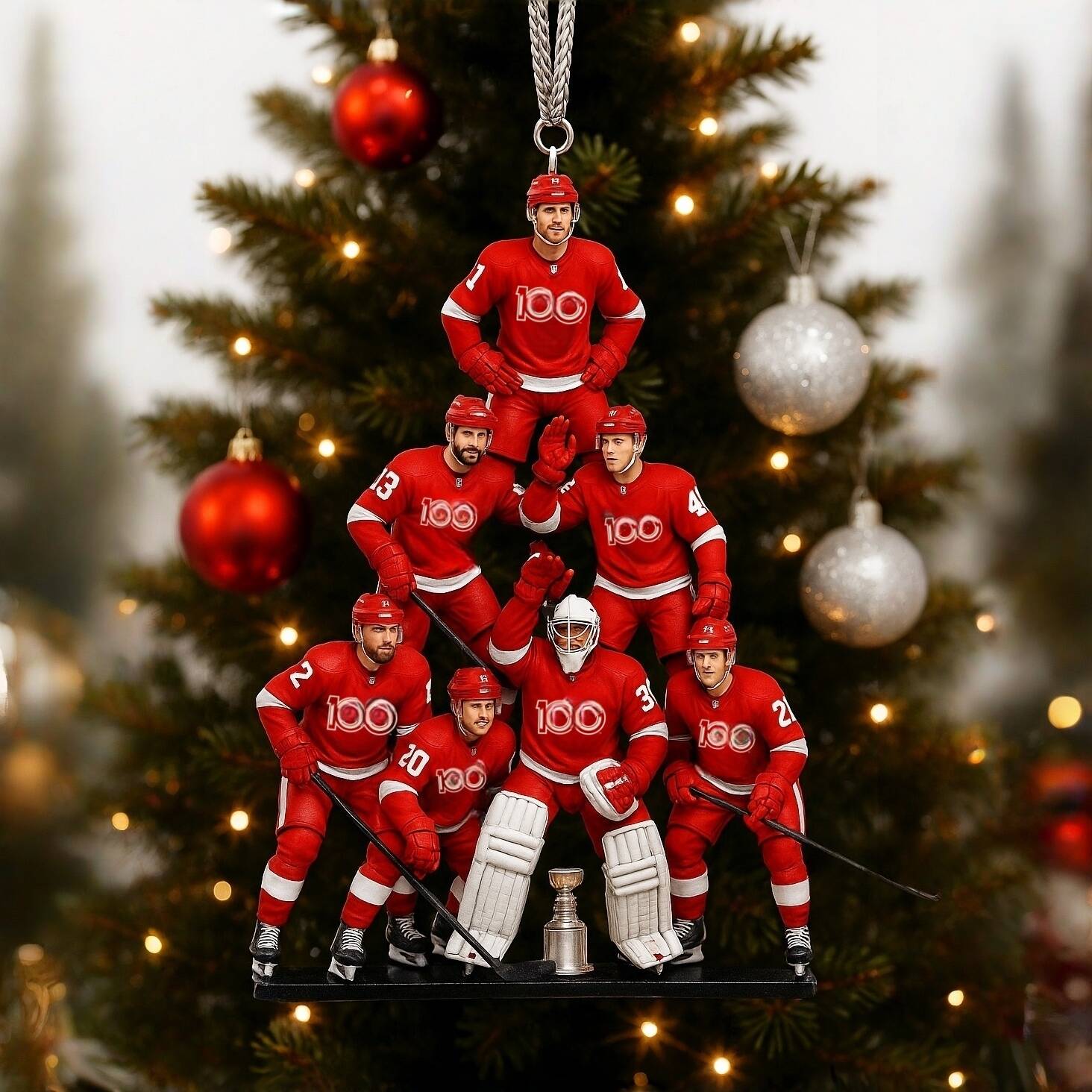 DET 100th Anniversary Team Ornament