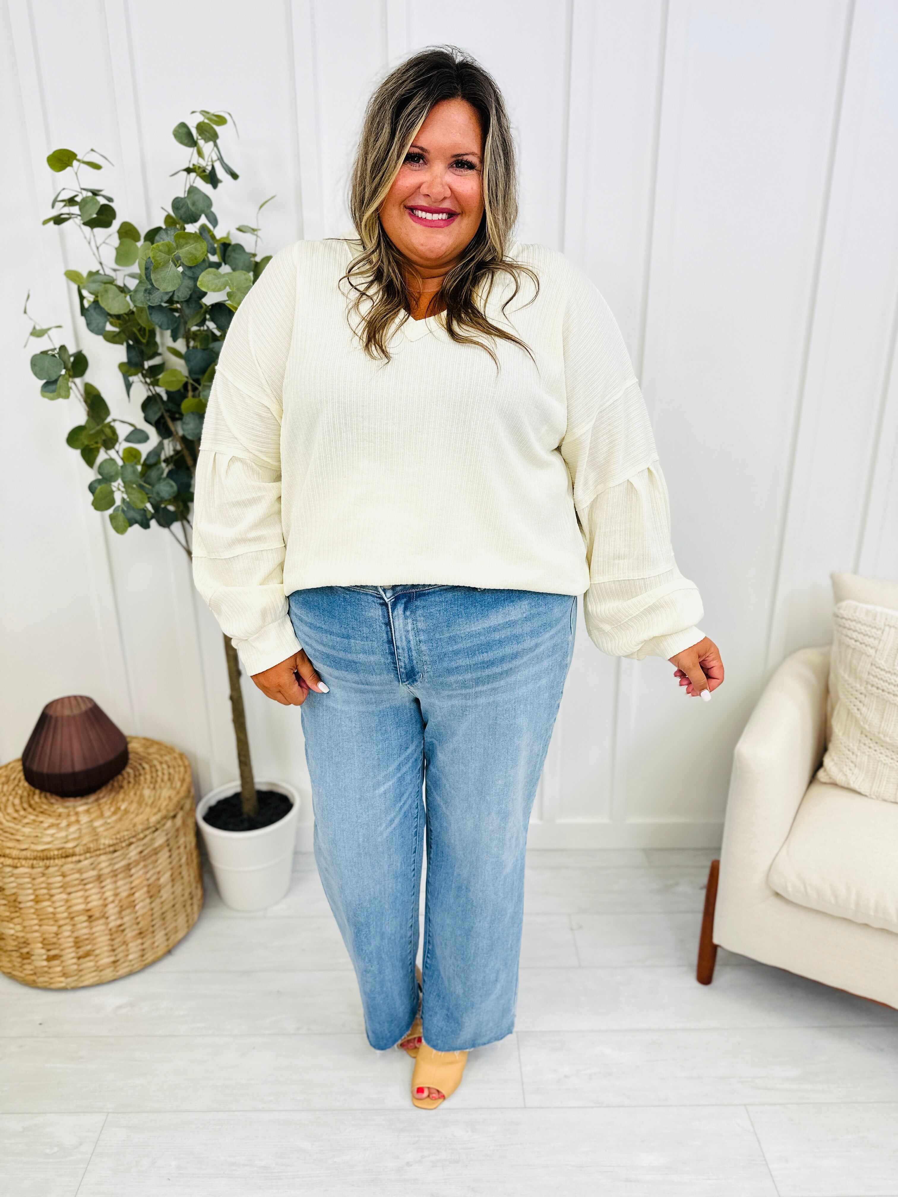 REG/CURVY Stand By Me Wide Leg Trouser Jeans