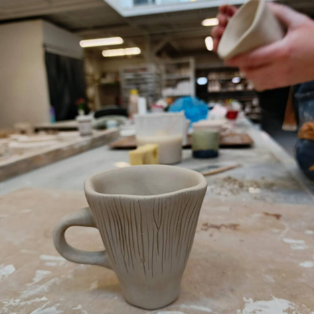 Handmade Ceramic Mushroom Espresso Cup