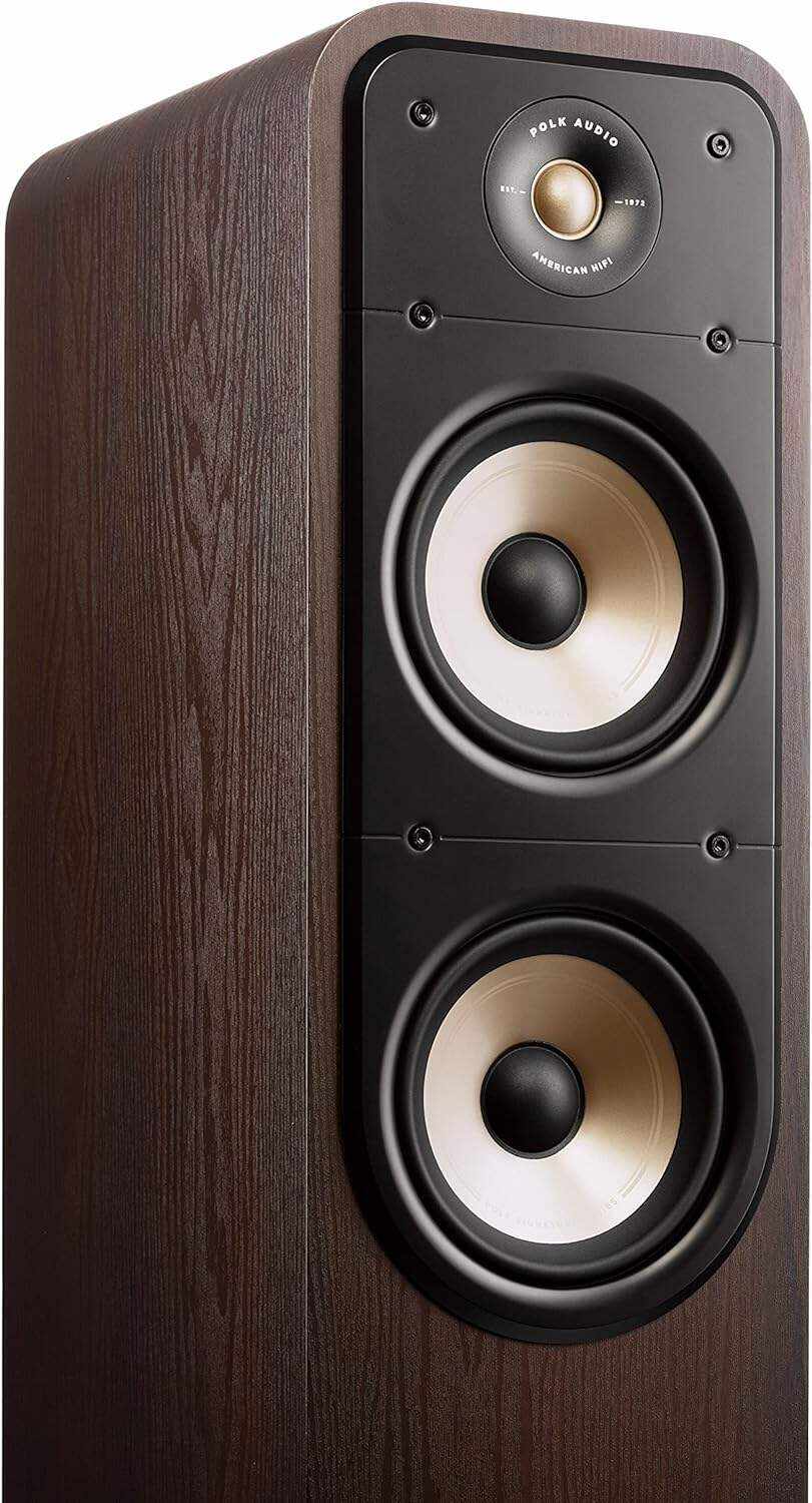 Polk Audio Signature Elite ES20 Bookshelf Speaker - Hi-Res Audio Certified,Dolby Atmos & DTS:X Compatible, 1