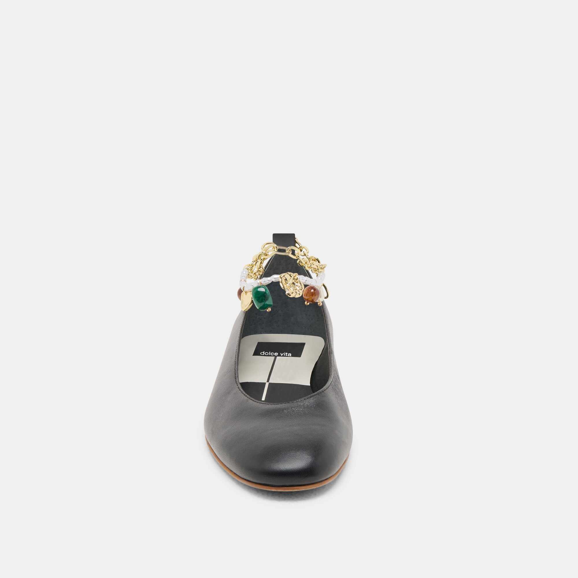 BAIDEN BALLET FLATS BLACK LEATHER
