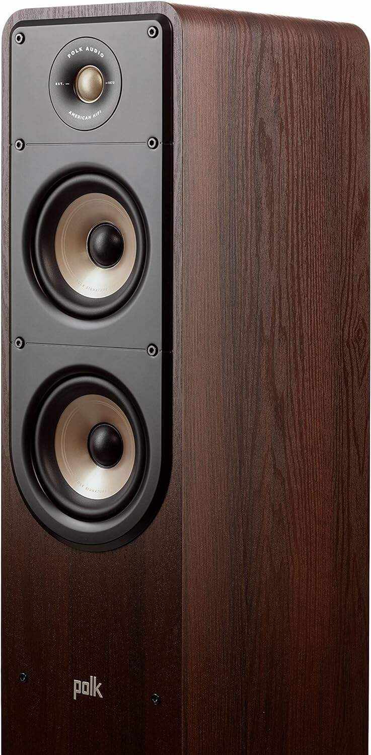 Polk Audio Signature Elite ES20 Bookshelf Speaker - Hi-Res Audio Certified,Dolby Atmos & DTS:X Compatible, 1