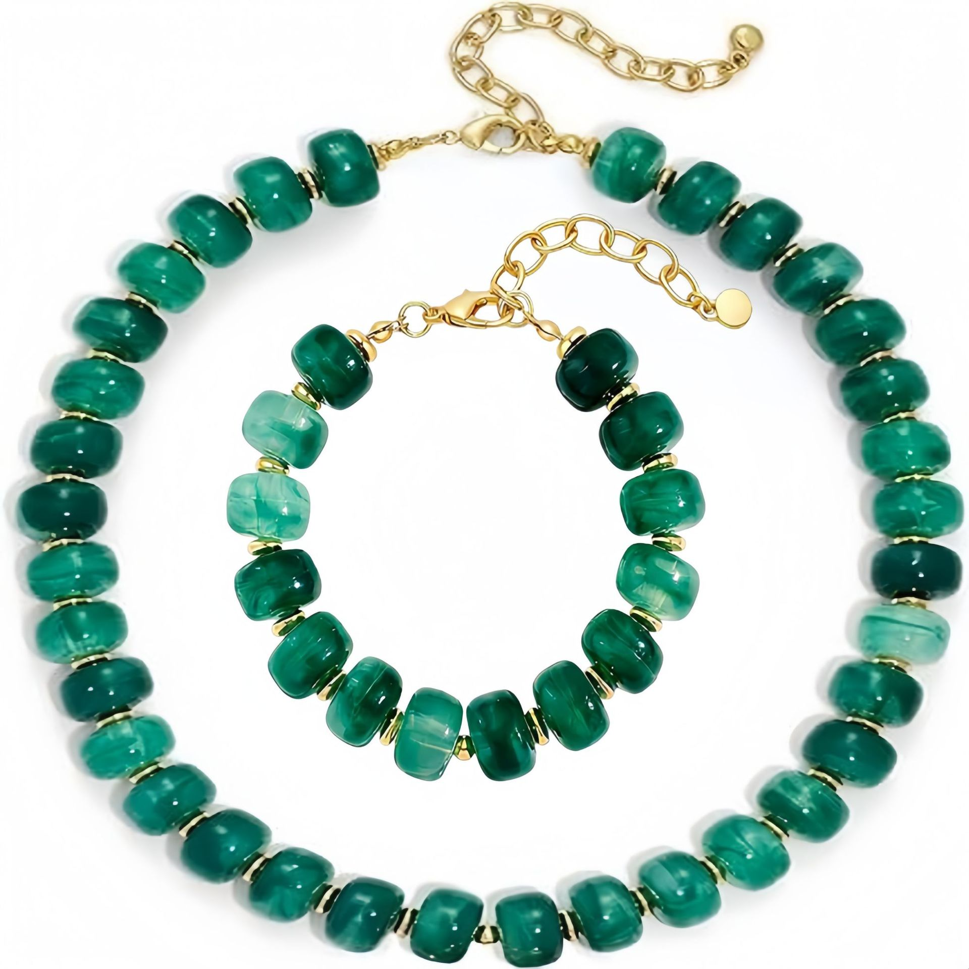 🔥Hot Sale 69% OFF✨Bright Color Dopamine Chunky Beaded Choker, Women Summer Beach Jewelry