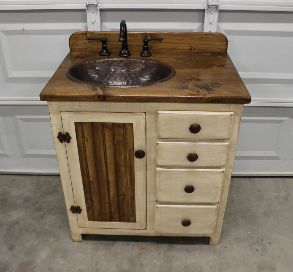 Rustic Farmhouse Vanity - 32