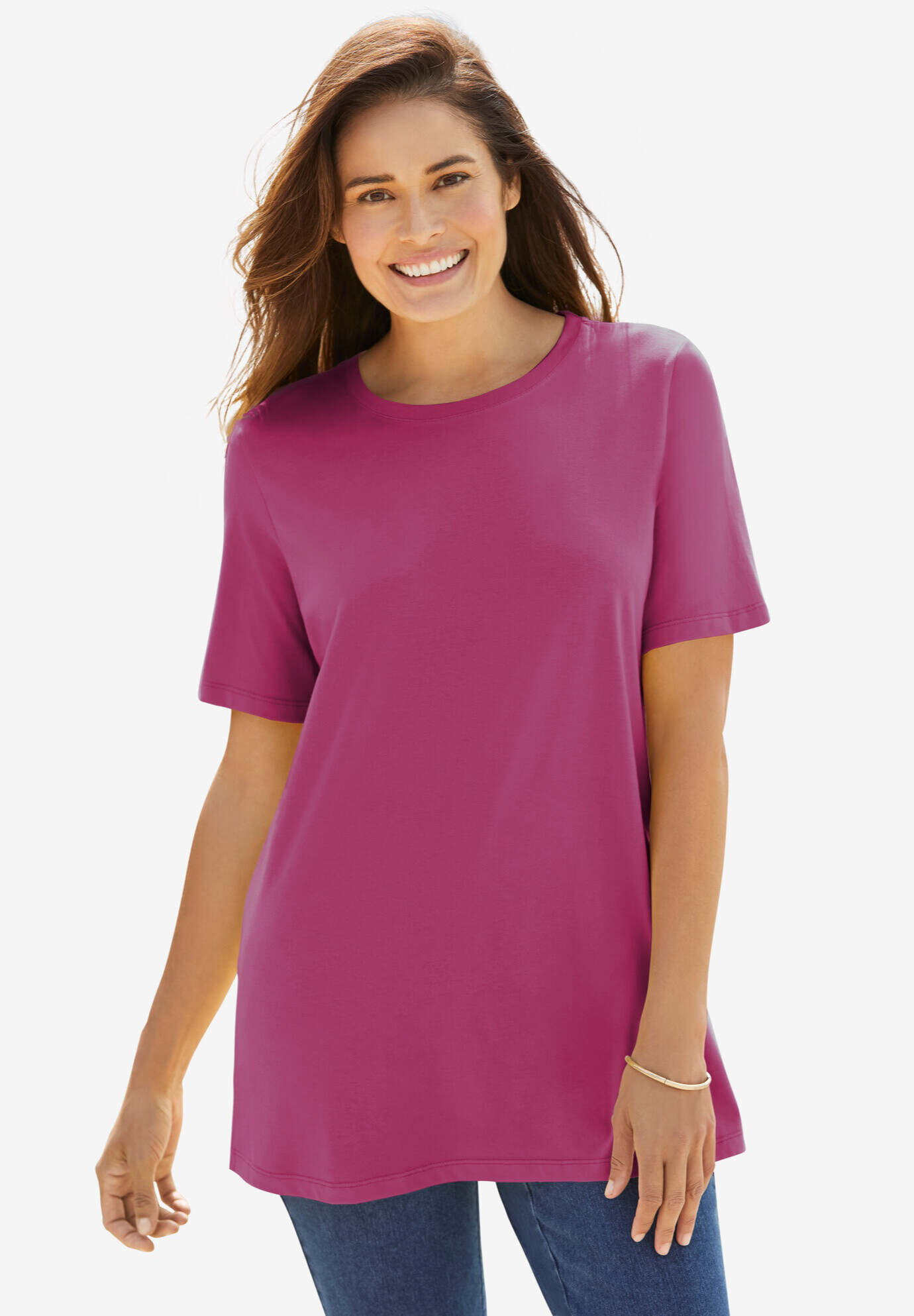 Perfect Short-Sleeve Crewneck Tee