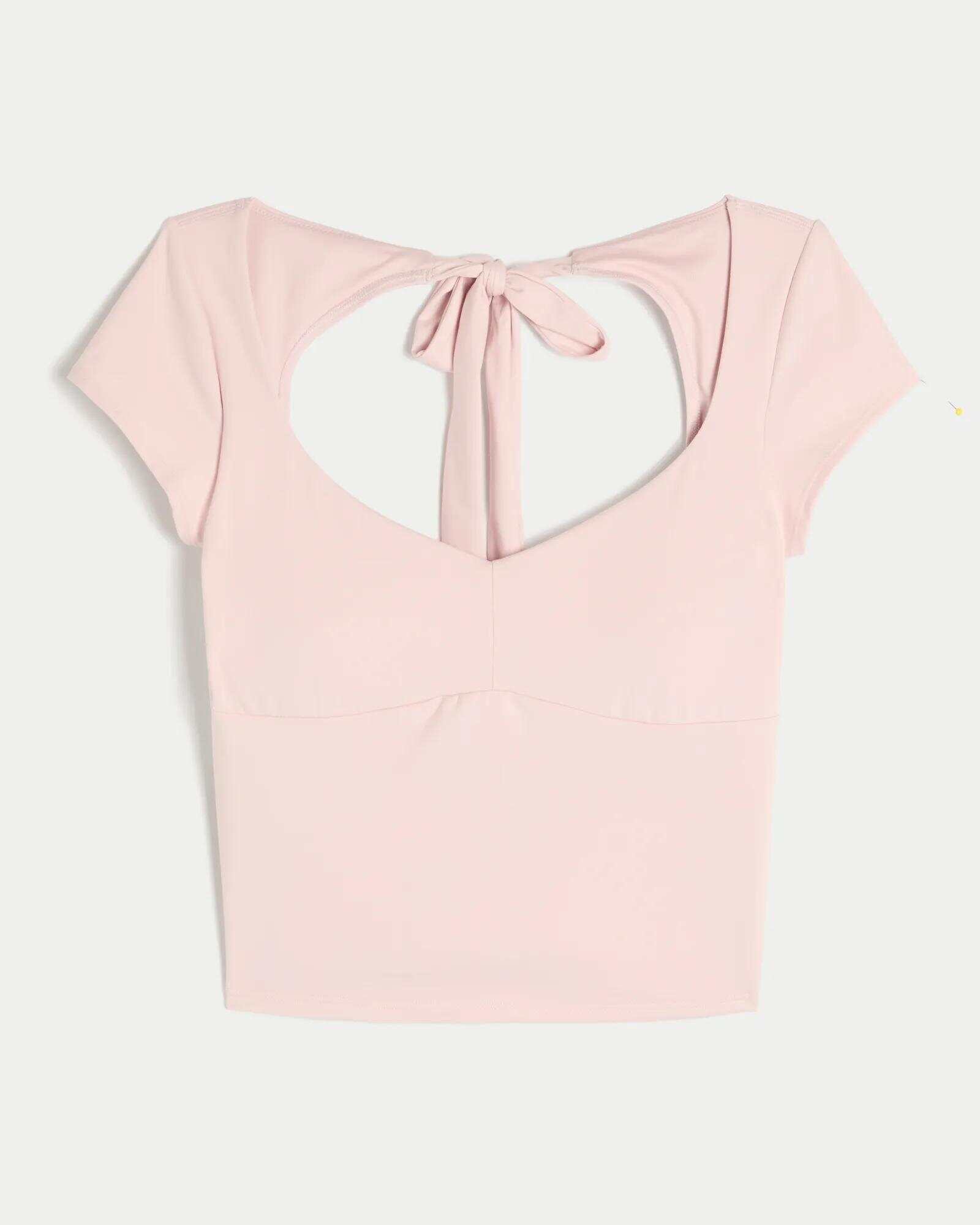 Gilly Hicks Active Tie-Back Ballet Top