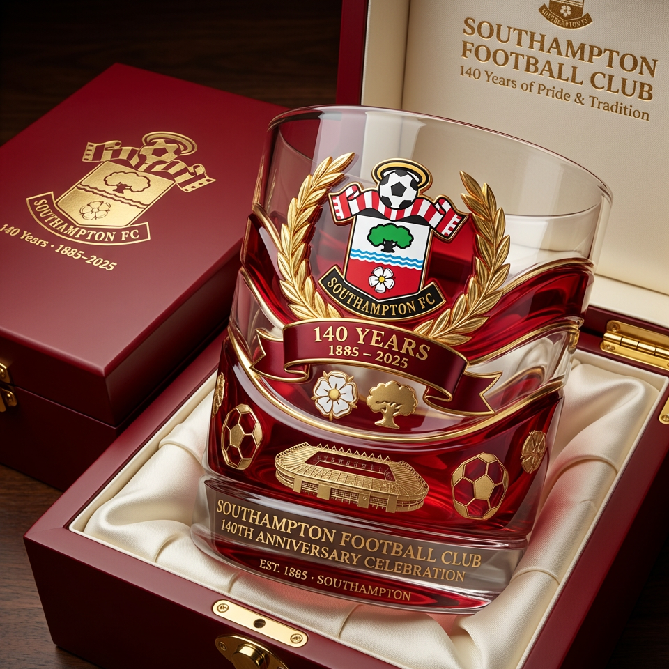 Southampton FC 140th Anniversary Whisky Glass (Pre-sale)
