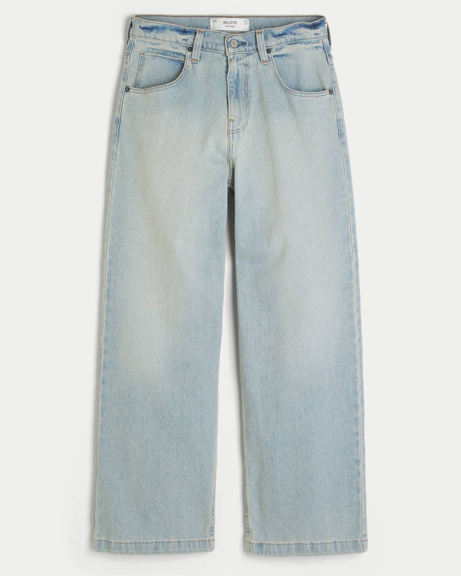 Medium Wash Super Baggy Jeans
