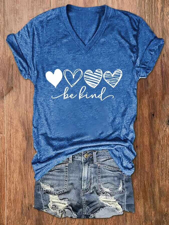 Women's Mental Health Matters Be Kind Casual T-Shirt