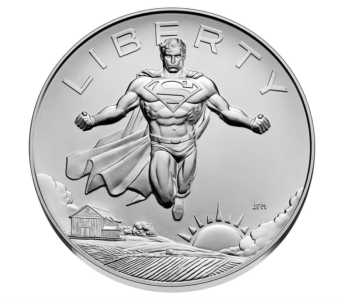 2025 Comic Art One Ounce Silver Medal – Superman