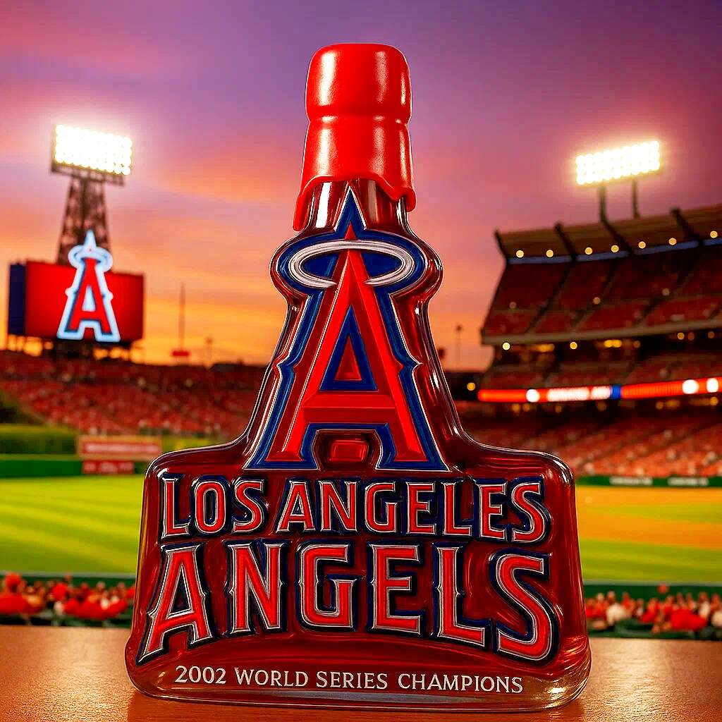 Los Angeles Angels Team Honor Limited Edition Whiskey Bottle