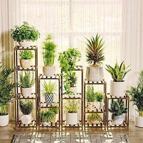 Plant stand indoor plant stand wooden outdoor multi-layer plant stand