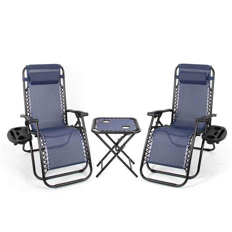 Gavyn Reclining/Folding Zero Gravity Chair with Cushion