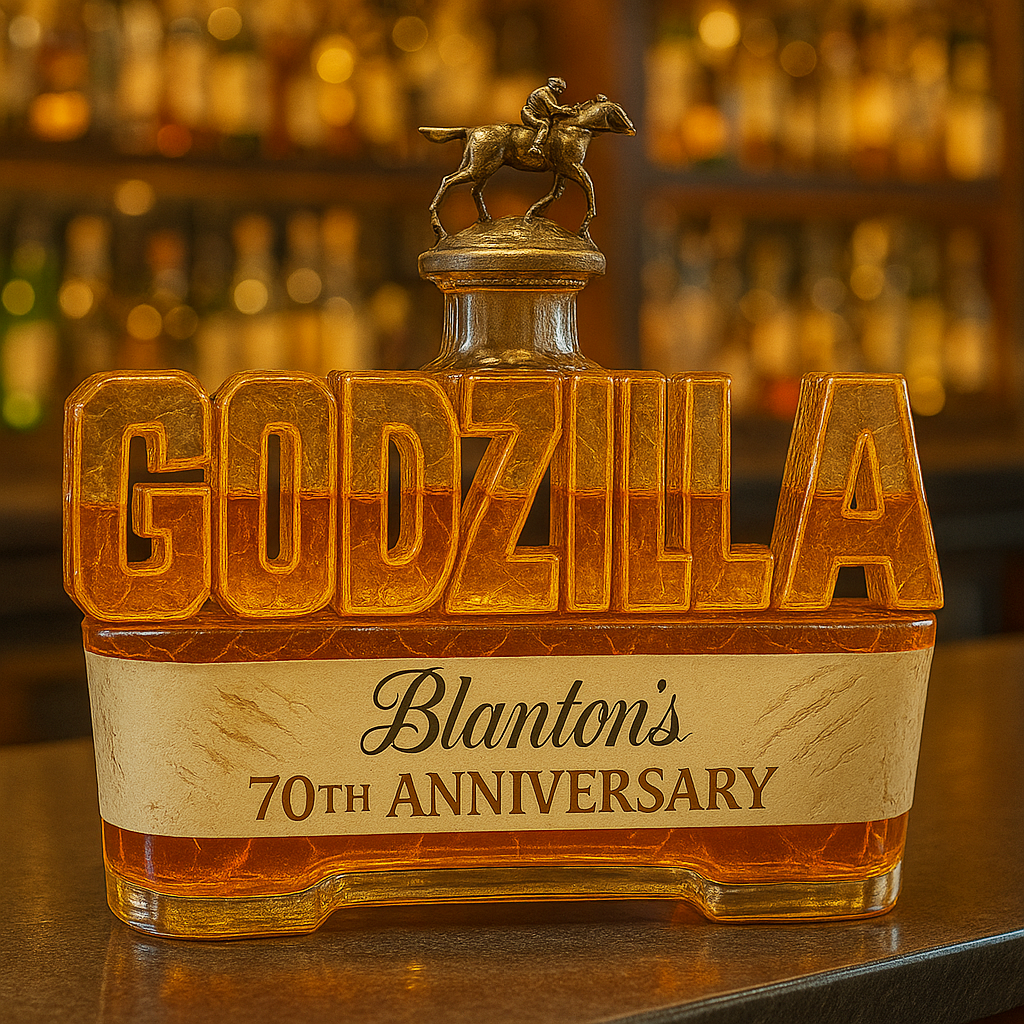 Godzilla 70th Anniversary Whiskey Bottle