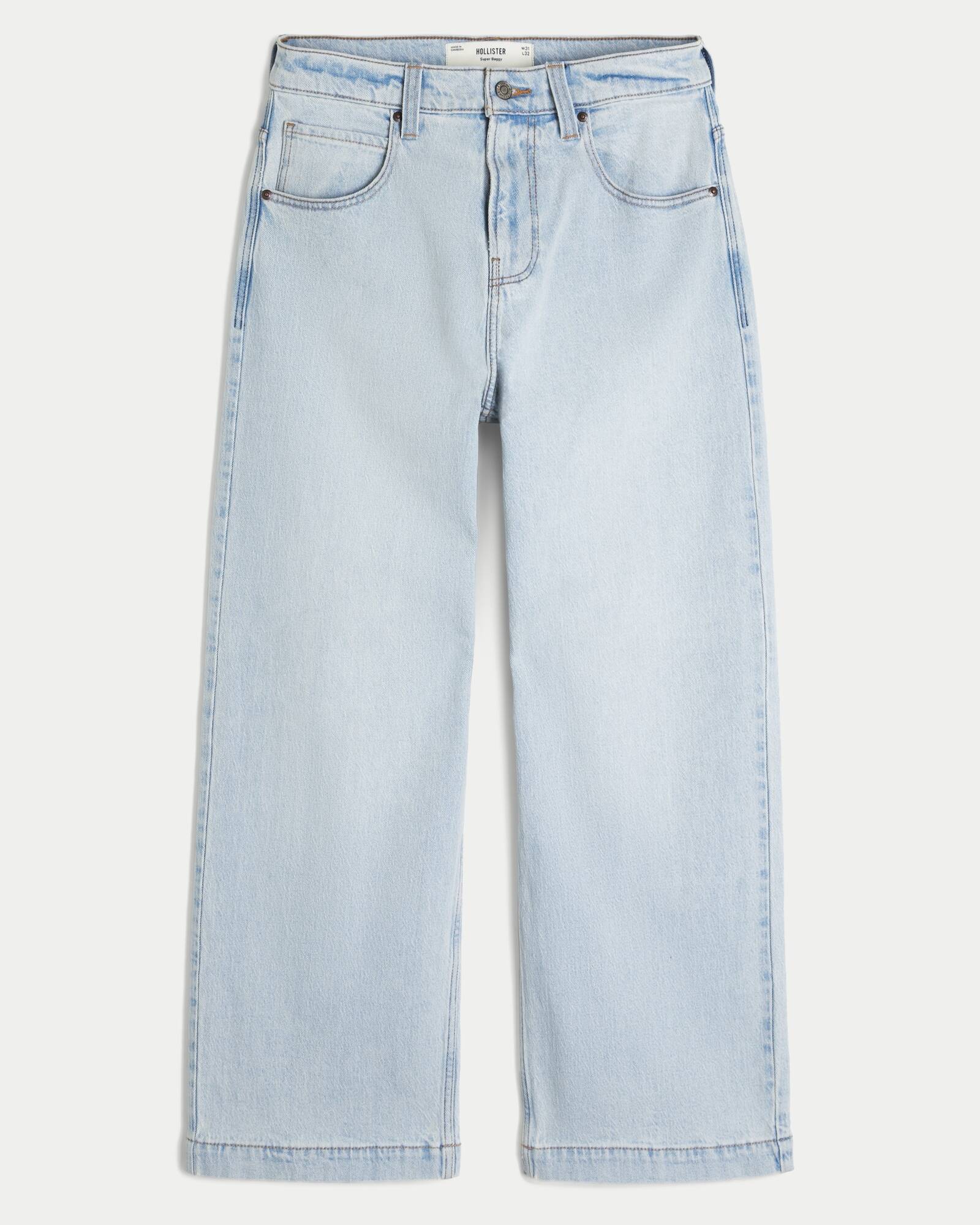 Medium Wash Super Baggy Jeans