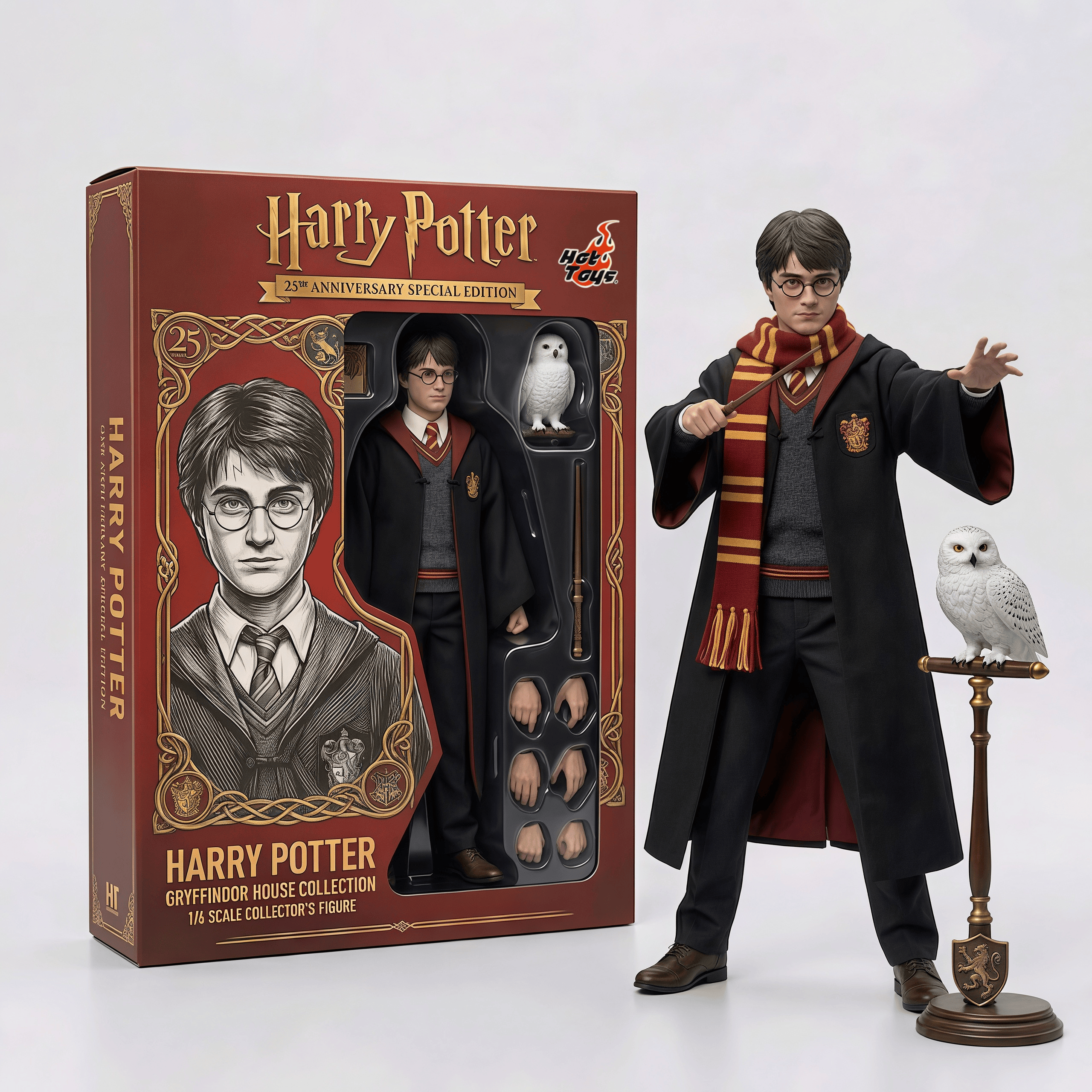 Hot Toys 1/18 Scale Harry Potter 25th Anniversary Collector's Edition Figure