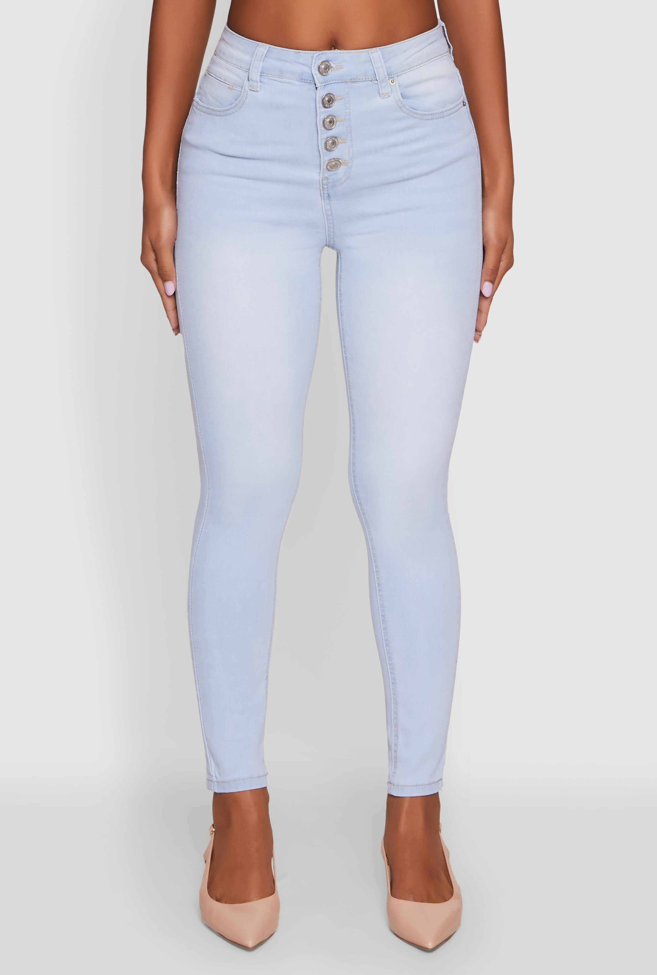 WAX High Waisted Skinny Leg Stretch Jeans