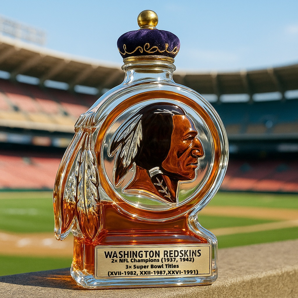 Washington Redskins Whiskey Bottle