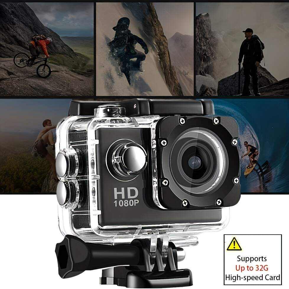Action Camera (Built In 900 MA Battery) Action Camera Ultra HD Underwater Camera 140 Degree Wide-angle Lens 1181.1 Inch Waterproof Action Camera WIFI Camera For Thanksgiving Christmas (two Options: With Card And Without Card)